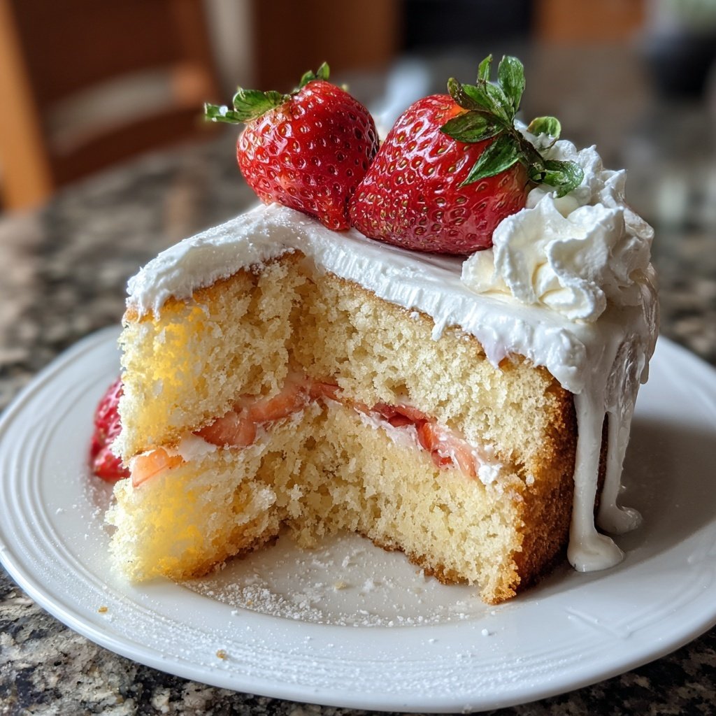 Moist Spring Vanilla Layer Cake
