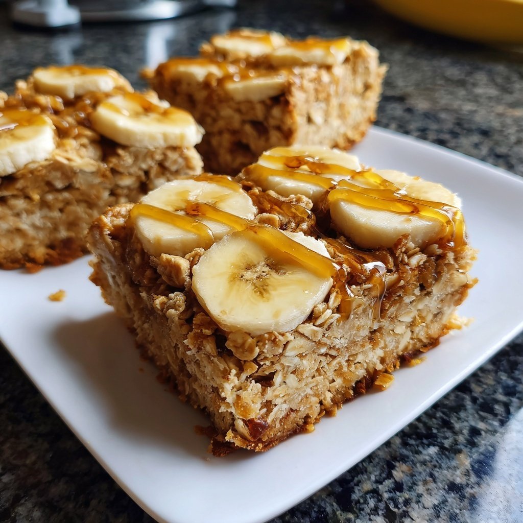 Banana Oat Yogurt Squares