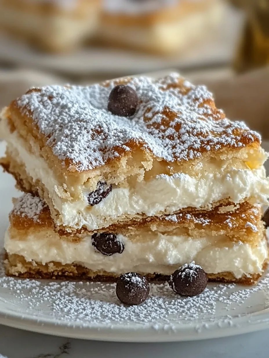 Classic Cannoli Squares
