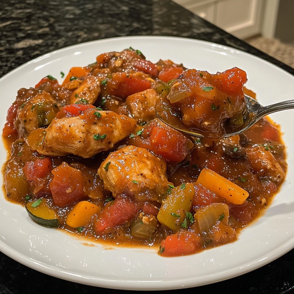 Cozy Crockpot Chicken Cacciatore
