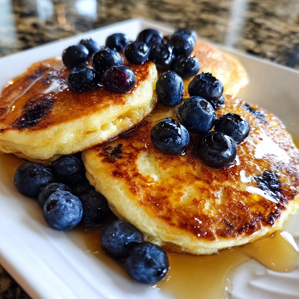 Lemon Blueberry Pancakes