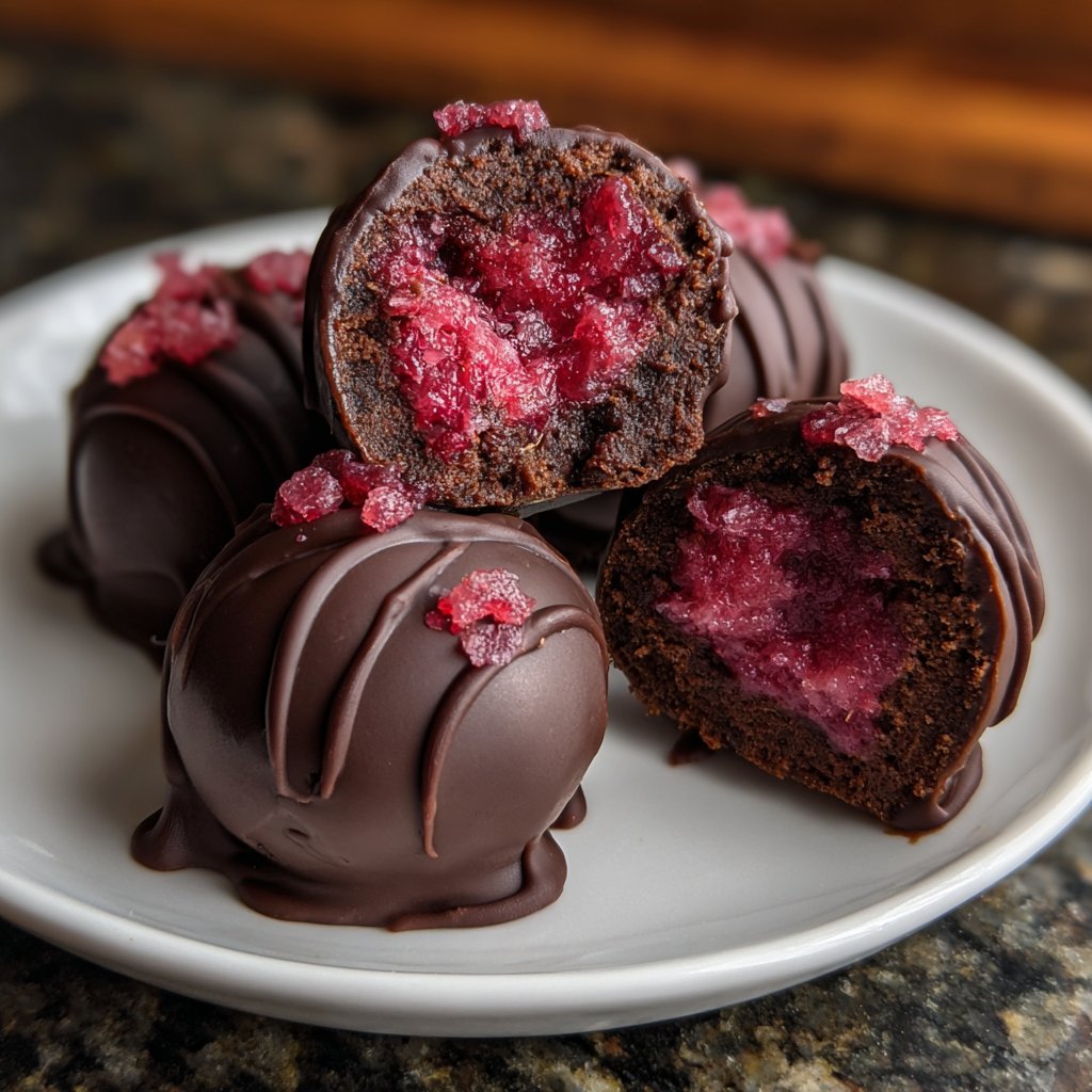 Chocolate Raspberry Truffles