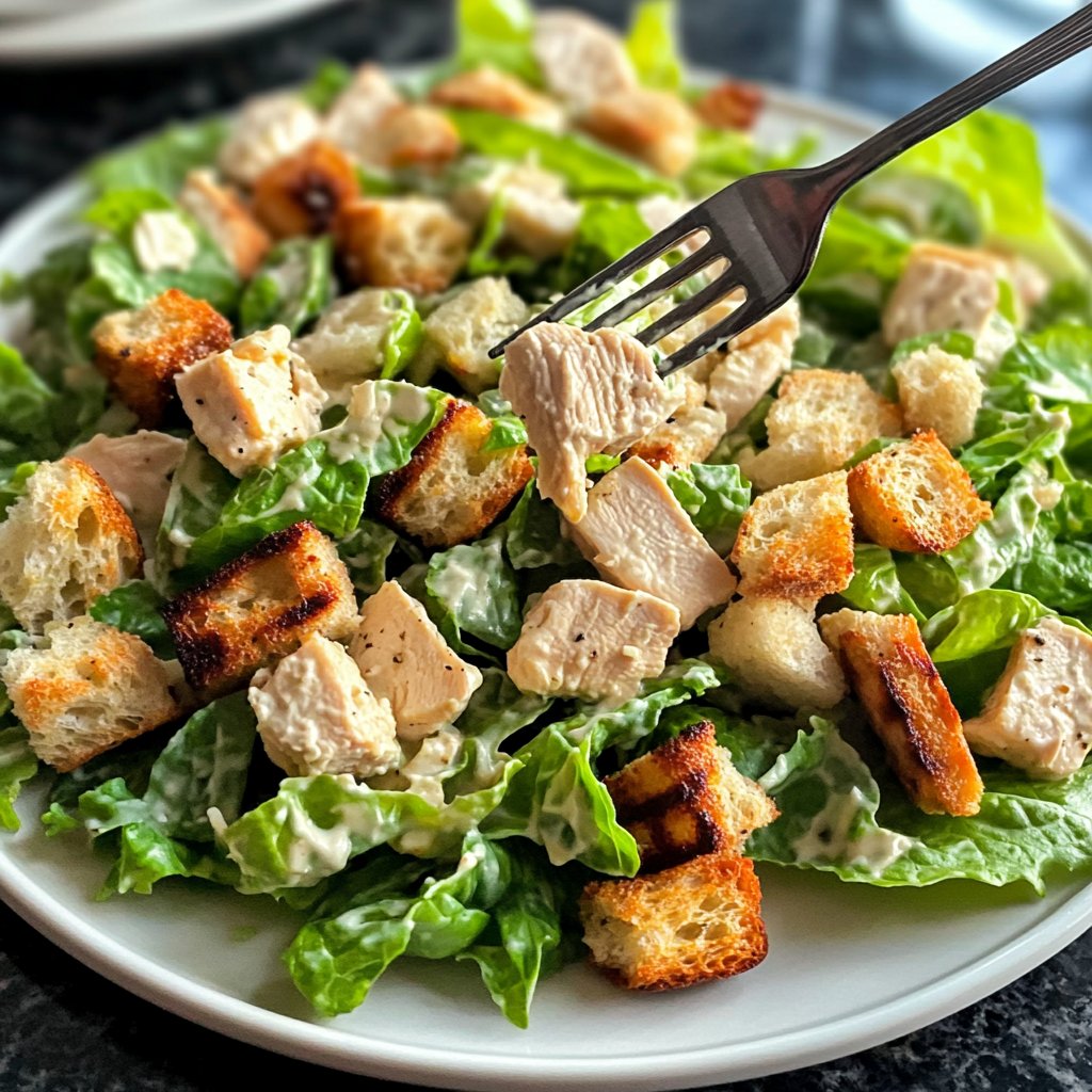 Homemade Chicken Caesar Salad Recipe