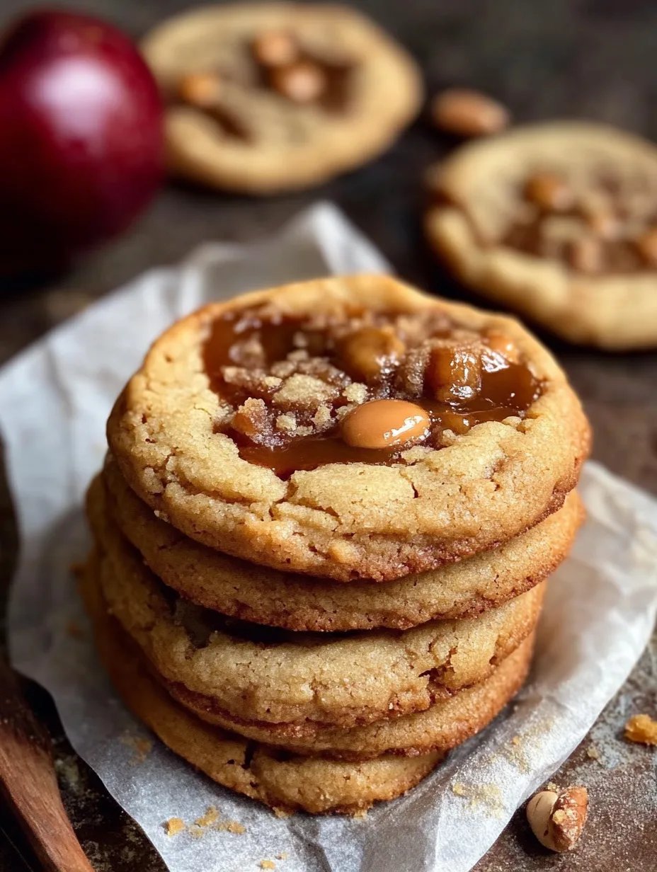 Salted Caramel Apple Pie Cookies
