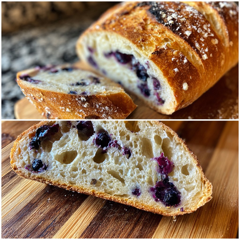 Blueberry Lemon Sourdough Bread