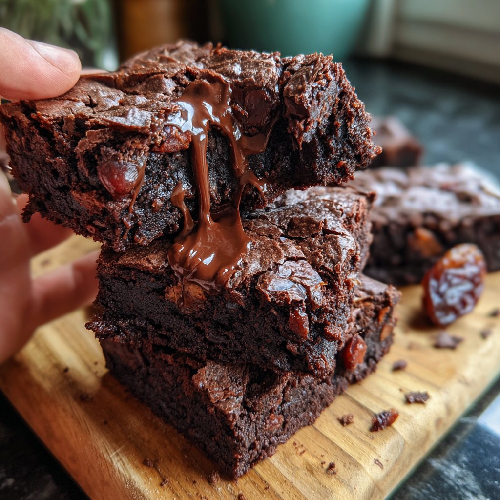 Cottage Cheese Brownies with Dates
