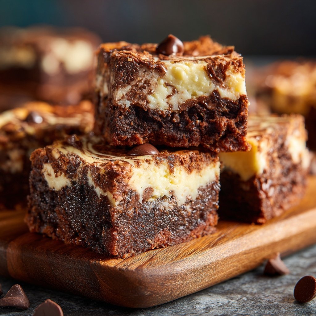 Brownie Mix Chocolate Swirl Bars