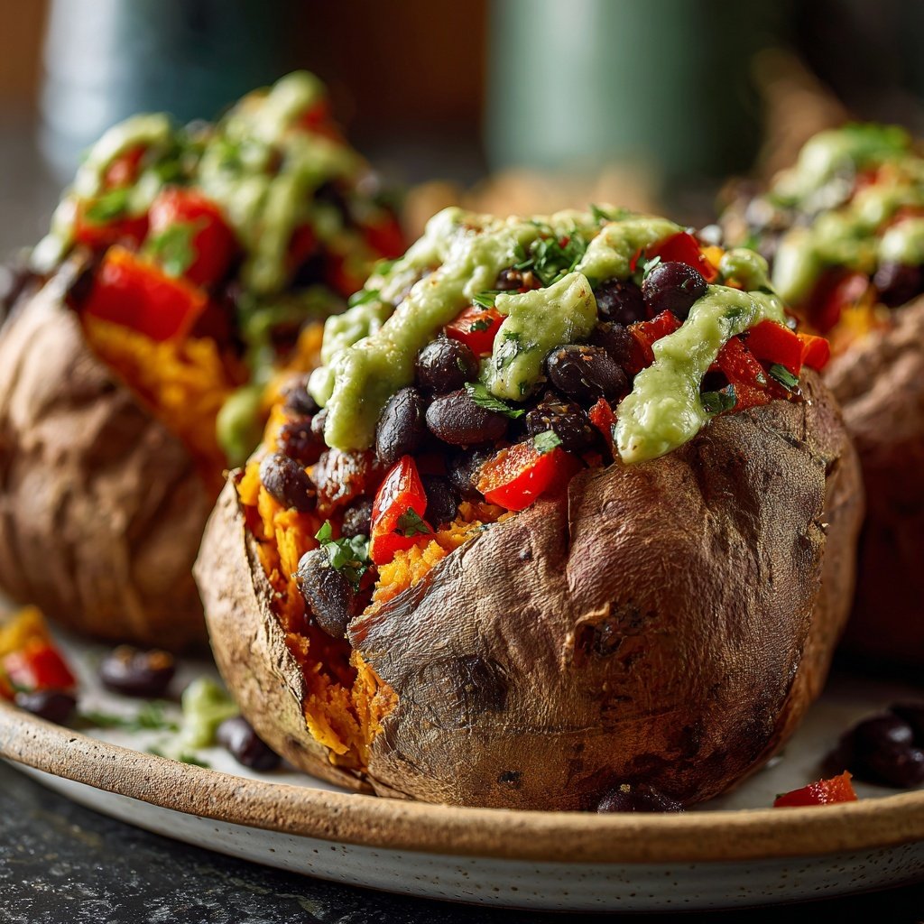 Valentine Dinner Stuffed Sweet Potatoes