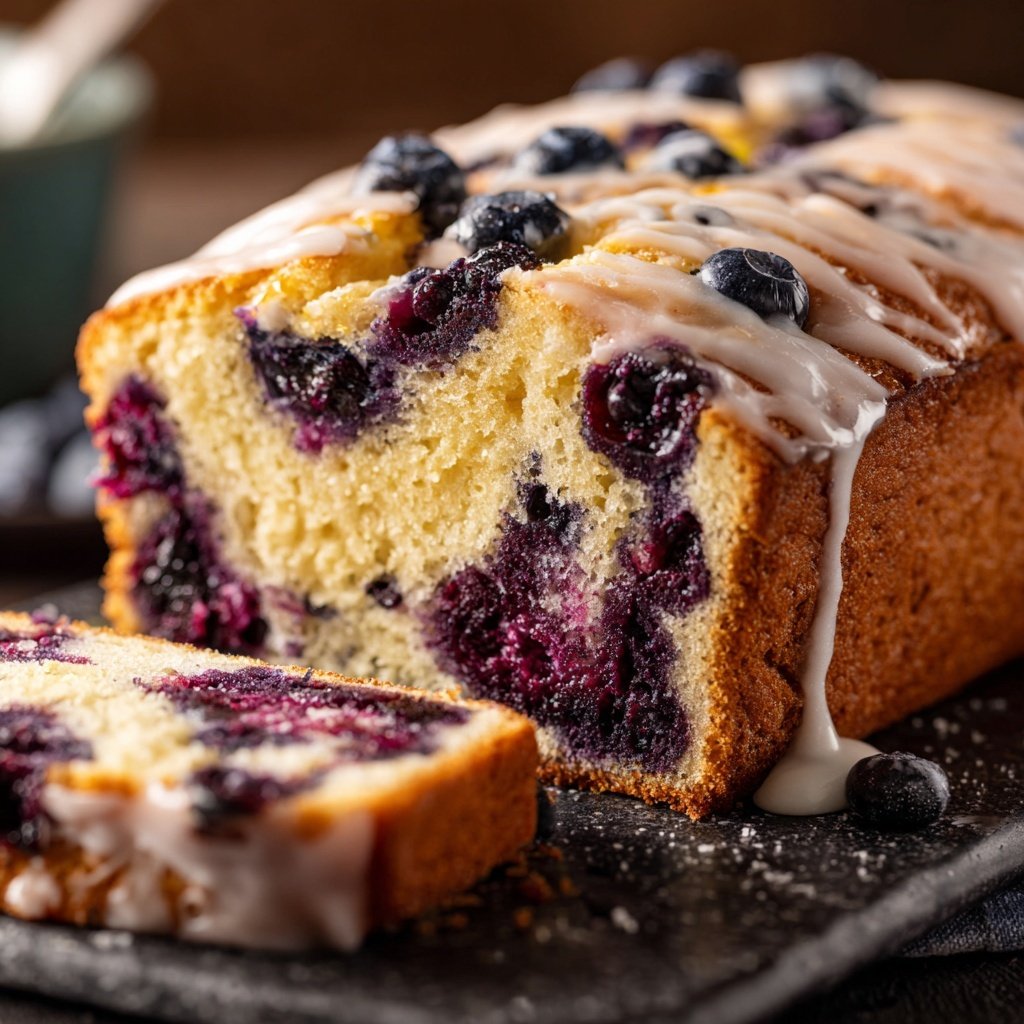 Baking & Desserts Lemon Blueberry Loaf Cake