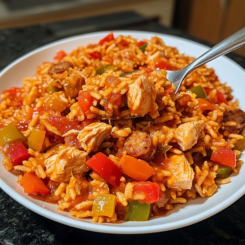 Simple Slow Cooker Chicken Jambalaya