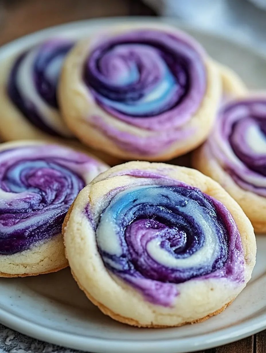Blueberry Cheesecake Swirl Cookies