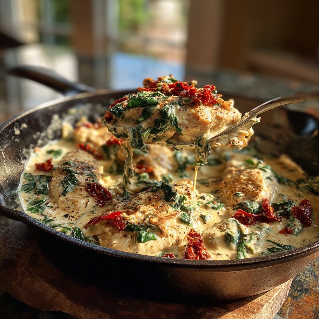 Creamy Tuscan Chicken Skillet