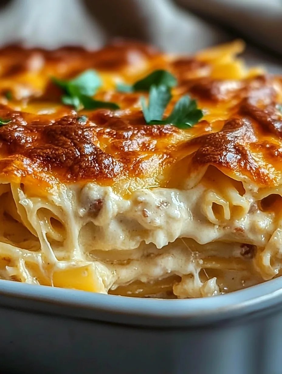 Creamy Southern Spaghetti Bake