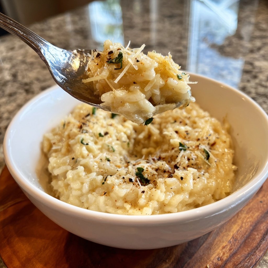 Creamy Garlic Parmesan Risotto