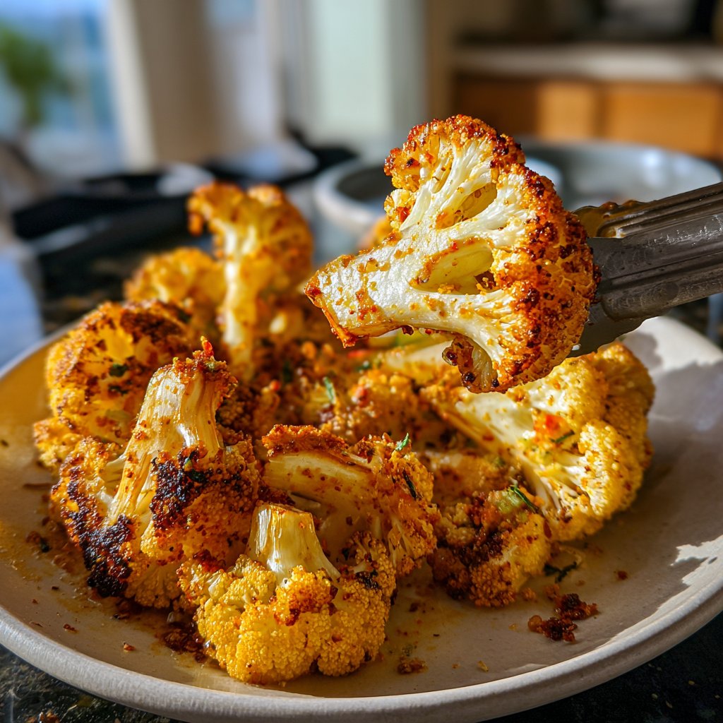Jamaican Spiced Roasted Cauliflower