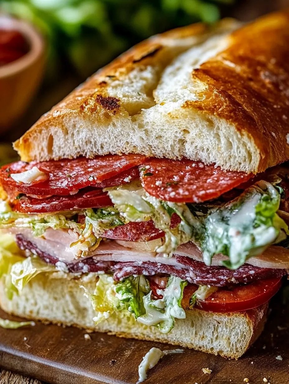 Italian Grinder Salad Sandwich