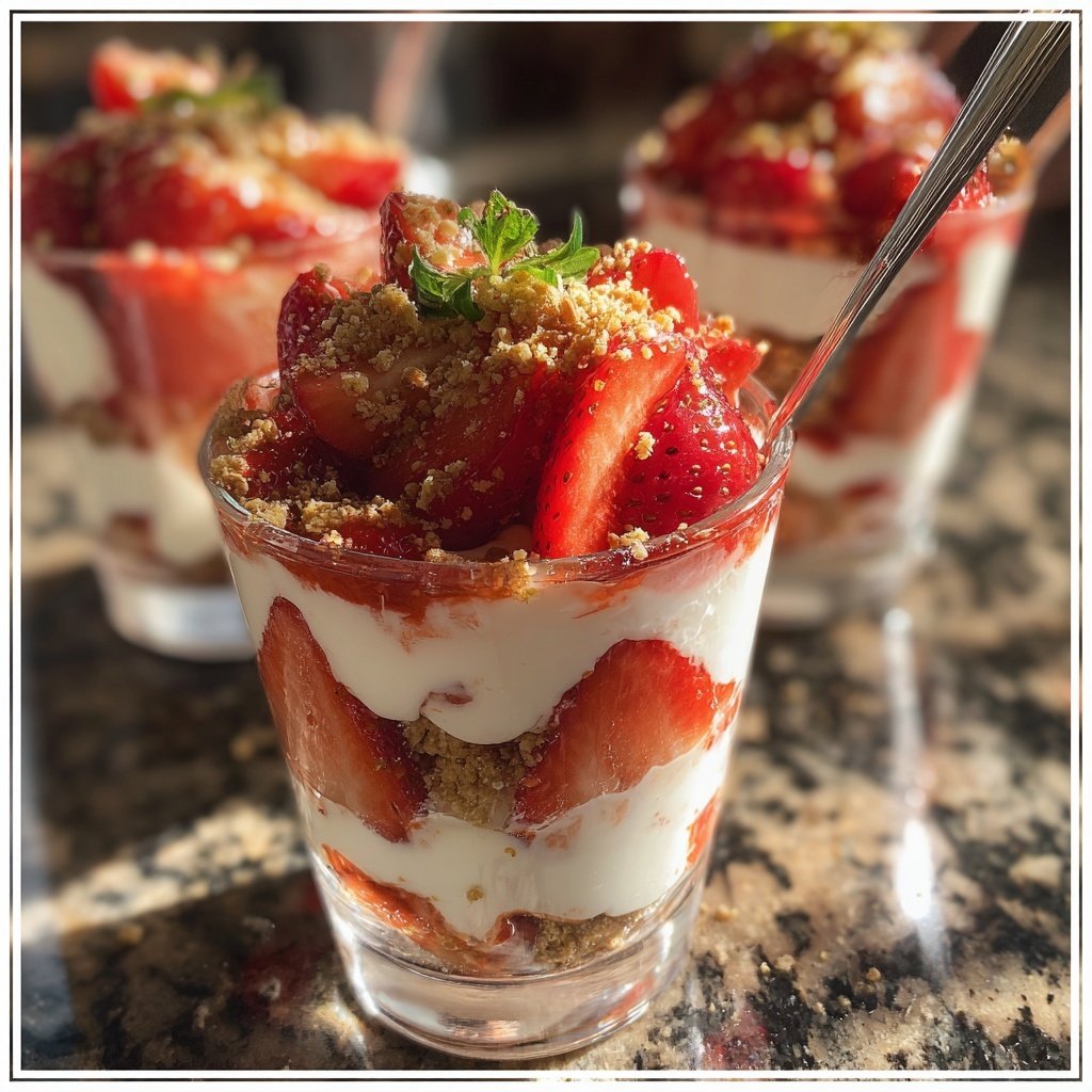 Strawberry Coconut Yogurt Parfaits