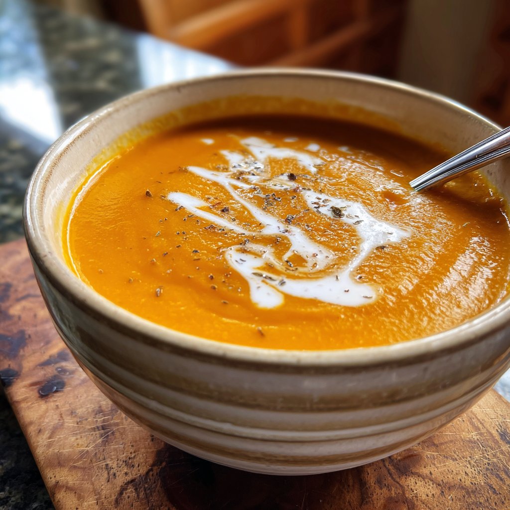 Creamy Carrot Ginger Soup
