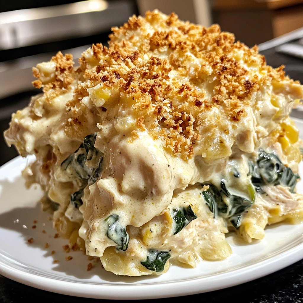 Healthy Creamy Chicken Casserole Recipe