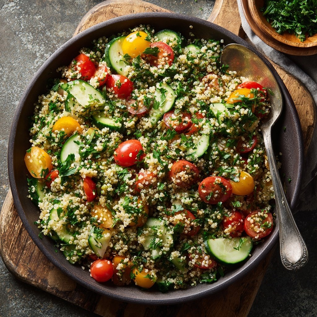 Mediterranean Quinoa Veggie Salad