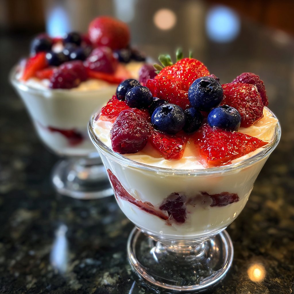 Valentines Breakfast Berry Yogurt Parfaits